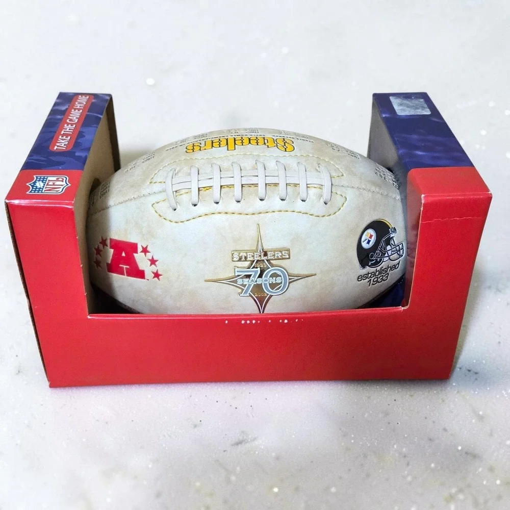Vintage Pittsburgh Steelers 70 Seasons 1933-2002 Limited Edt. NFL Football w Box